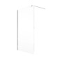 Schulte Walk In Duschkabine Garant 2.0, 120x200 cm, Chromoptik. Barrierefreie Duschwand aus Glas.