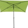 Grüner Siena Garden Marktschirm (140x210 cm) mit Knickfunktion für flexible Beschattung.