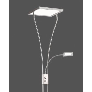 Just Light. LED-Stehleuchte Marian Stahl H: 180 bis 195 cm