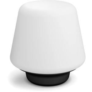 Philips Hue White Ambiance Tischleuchte Wellness, schwarz, 800 lm, mit Dimmschalter.