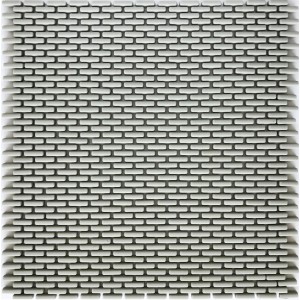 Mosaikmatte Cube 2 Grau aus Glas, 27,5x29,7cm, für Wandgestaltung im Innenbereich.