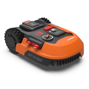 Worx Landroid M700 Plus Mähroboter mit Garage, orange-schwarz. Intelligente Navigation.
