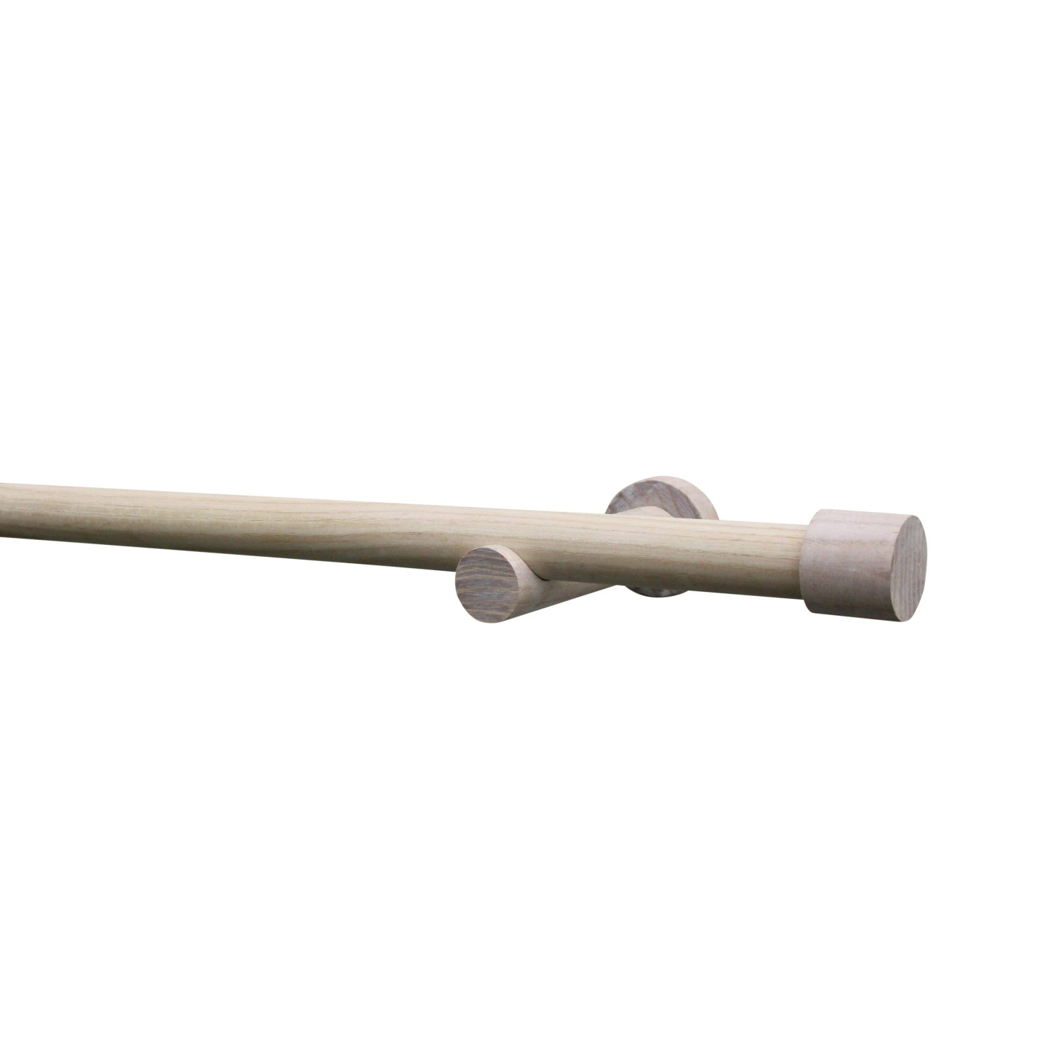 Schöner Wohnen Gardinenstangenset Mira, Esche geölt, 160 cm, aus FSC®-Holz.