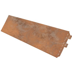 Rasenkante Easy, Rost-Braun, 96x12cm, aus Schwarzstahl. Ideal zur Gartengestaltung.