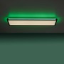 LED-Deckenleuchte Mario Schwarz, 100x25cm, mit RGB-Funktion für stimmungsvolle Beleuchtung.