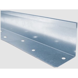 Graue Scherf Rasenkante Light, verzinkt, 121 cm lang, zur Abgrenzung von Gartenflächen.