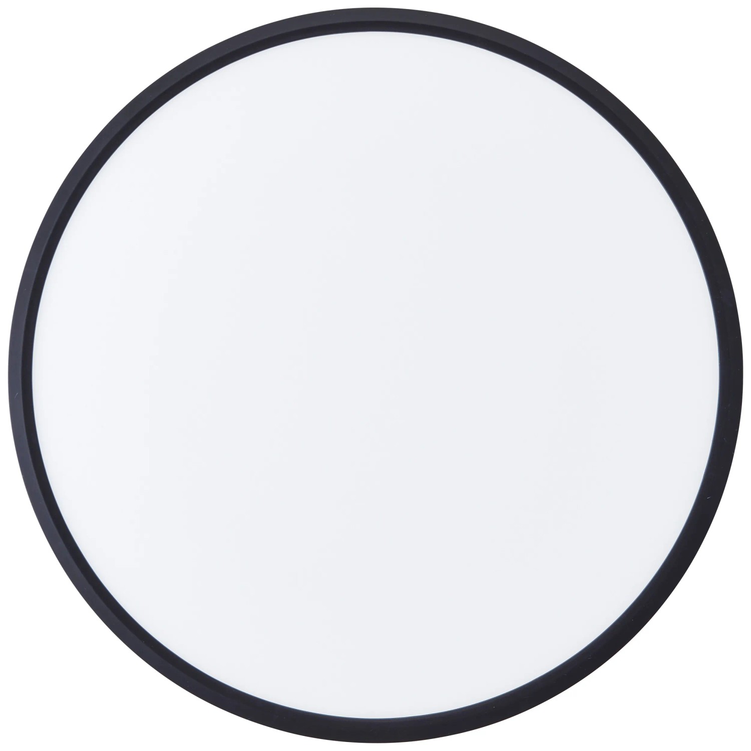 Runde LED-Deckenleuchte Lotti RGB+CCT, Ø 50cm, schwarz-weiße Optik.