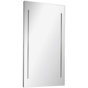 Fackelmann Spiegel AL55 mit LED-Beleuchtung, 55x100 cm, für Bad und WC.
