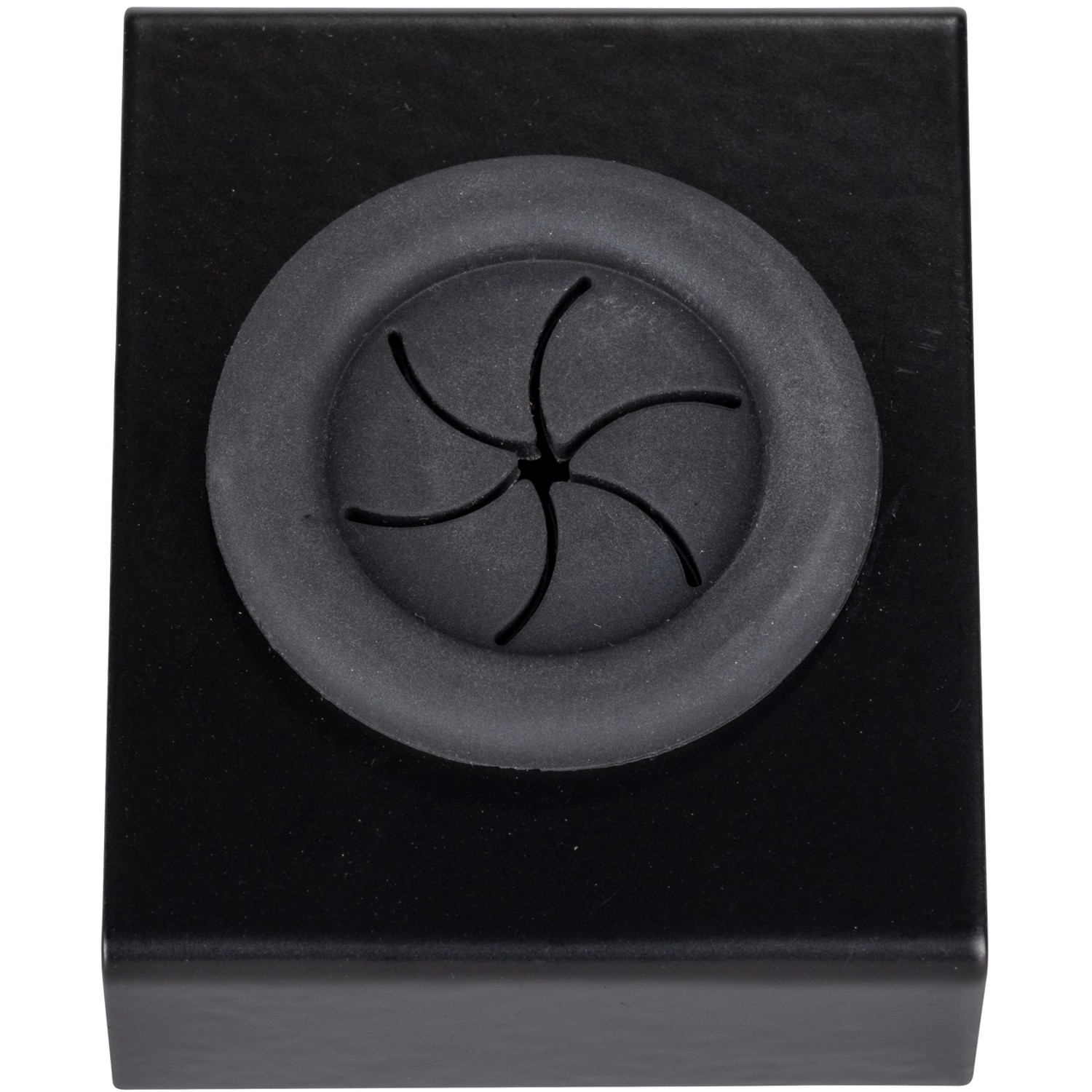 Wenko Haken Push, mattschwarz, aus Edelstahl/TPR-Kunststoff für Grillutensilien.