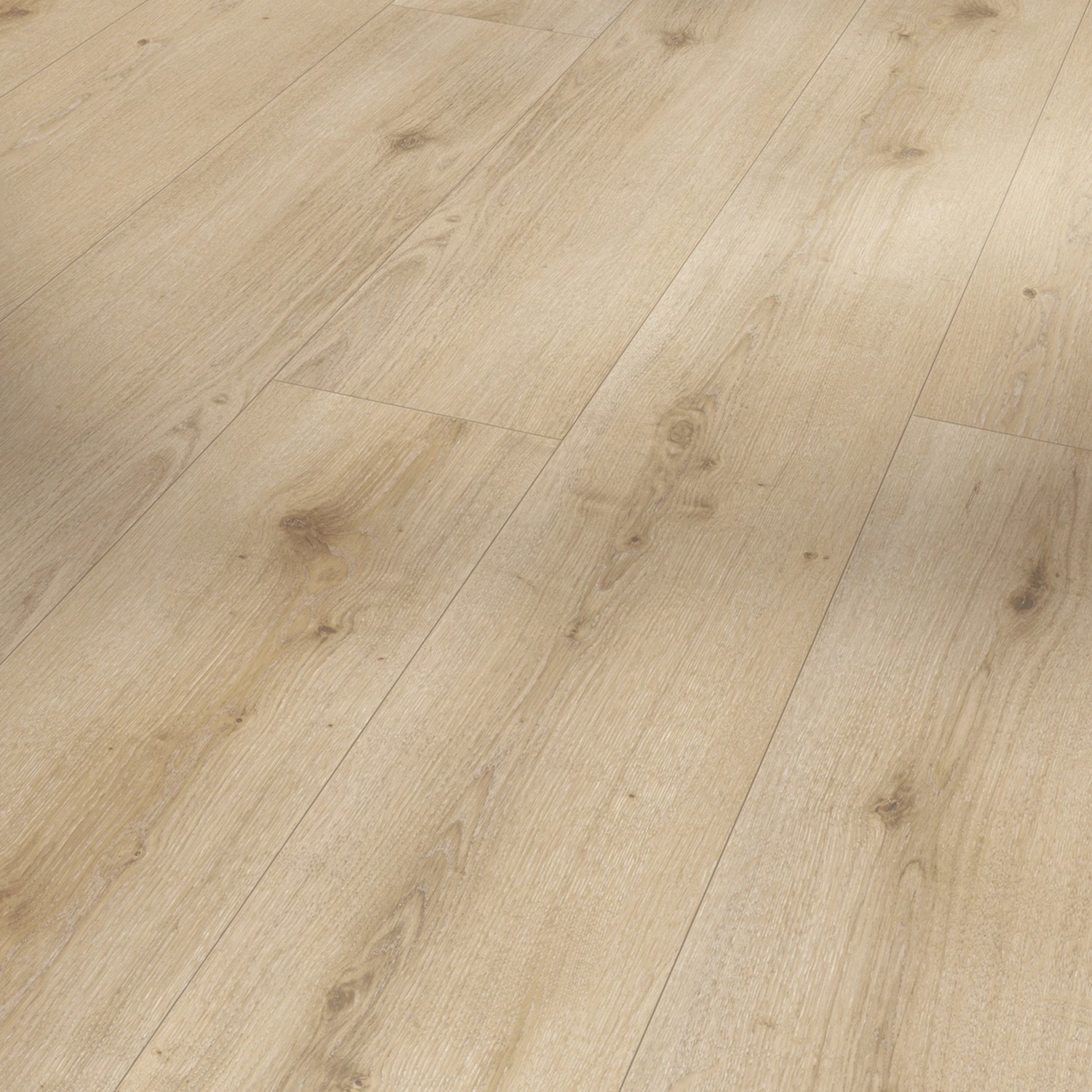 Parador Designboden Modular One Eiche Urban Hell gekälkt, helle Holzoptik.