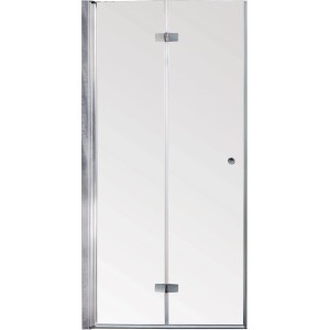 Sanotechnik Falttür Duet, 85x195 cm, Klarglas, Anschlag links, für Dusche.