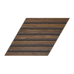 Designpaneele Raute Geräucherte Eiche MDF Schwarz 26,5 cm x 46 cm 3 Stück