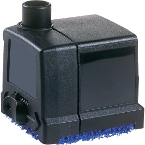 Oase Aquarius Universal 440i Zimmerbrunnenpumpe für den Innenbereich, mit Regler und Filterschwamm.