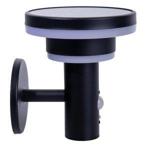 Schwarze LED Solar-Außenwandleuchte Nora, 18,3 cm, für den Außenbereich.