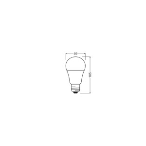 OSRAM LED-Birne E27 8 W Kaltweiß 4000 K Matt 3er