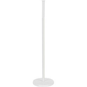 Weißer Wenko Stand Toilettenpapierhalter 2 in 1 aus Stahl, mit Platz für bis zu 4 Rollen.