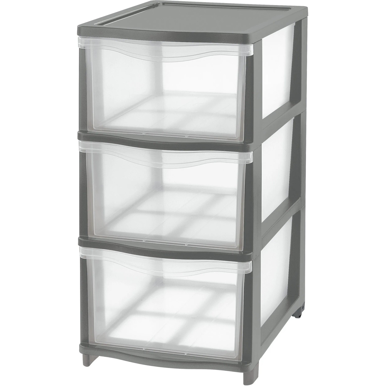 Tontarelli Schubladenbox Cover Line Anthrazit 3 Schubladen 27 cm x 44 cm x 37 cm kaufen bei OBI