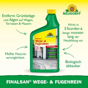 Neudorff Finalsan Wege- und Fugenrein 1 l: Grünbelagentferner für Wege, Terrassen und Mauern.