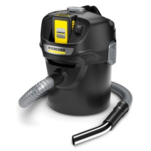 Kärcher AD 2 Akku-Aschesauger mit Akku und Ladestation. Nass- & Trockensauger in Schwarz.