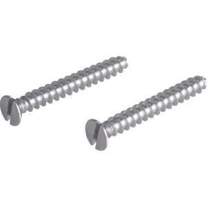 E2 Elektro Geräteschrauben, 25 mm, 100 Stück, mit Schlitz für Schalterdosen-Zubehör.