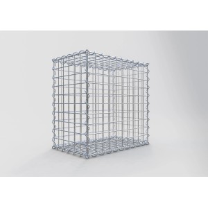 Gabiona Gabionenkorb, 50x50x30 cm, Maschenweite 5x5 cm, Drahtkorb für Einfassungen und Mauersysteme.