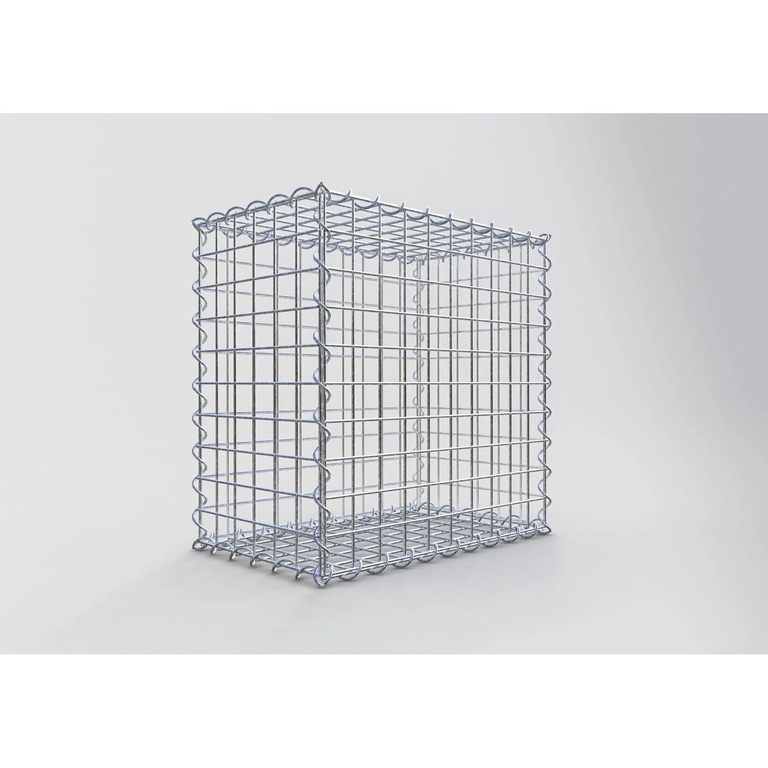 Gabiona Gabionenkorb, 50x50x30 cm, Maschenweite 5x5 cm, Drahtkorb für Einfassungen und Mauersysteme.