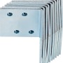 10 verzinkte Winkelverbinder 40x40x40 mm für Holzkonstruktionen.