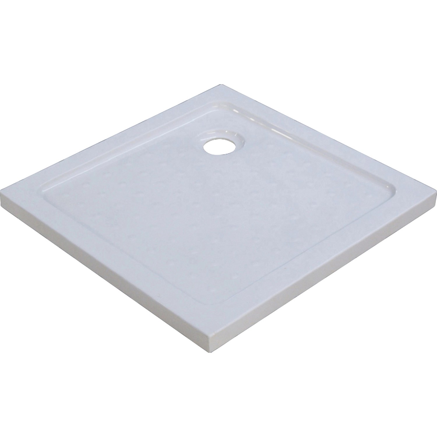 Sanotechnik Duschwanne Venus, quadratisch, 90x90 cm, aus Acryl in Weiß mit Ablauf.