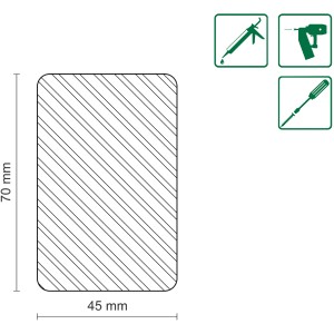 FN Neuhofer Rahmenholz, gerundet, 45x70x2400mm, Fichte/Kiefer, unbehandelt, astig.