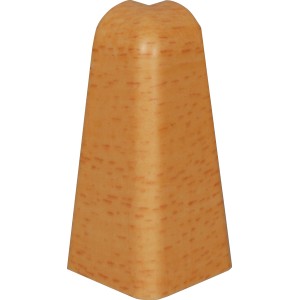 Außenecke Buche für Sockelleiste SU/FU018L, 59x32x20mm, aus Kunststoff.