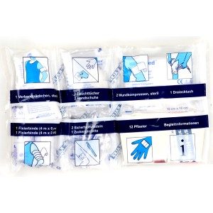 Kalff Erste Hilfe Tasche Universal, Inhalt: Verband, Kompressen, Pflaster, Pinzette, Tücher.