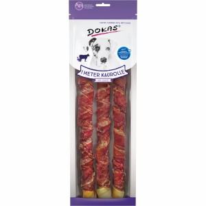 Dokas Kaurolle & Ente, 3er Packung. Getrocknete Hunde-Natursnacks für langes Kauvergnügen.