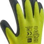 LUX-TOOLS Arbeitshandschuh Gr. 8, 12er-Pack, gelb/grau, mit Latex-Beschichtung für optimalen Grip.