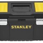 Stanley Werkzeugkoffer Essential 19 Zoll, Kunststoffbox mit Metallschließen, schwarz/gelb.