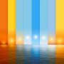 Farbverlauf: Philips Hue Leuchtmittel E27 mit verschiedenen Weißtönen von warm bis kalt.