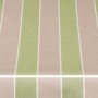 Spettmann Kassettenmarkise, beige-grün gestreift. Markisenstoff mit senkrechten Streifen.