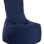Jeansblauer Sitting Point Sessel Swing Scuba, bequemer Sitzsack mit Seitentasche für Innen & Außen.