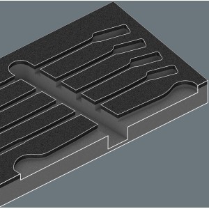Wera Schaumstoffeinlage für Werkstattwagen, 19-teiliges Joker-Set (ohne Werkzeug).