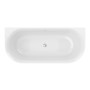 Ottofond Badewanne Mince, 180 cm, Weiß, Aufsicht. Rechteck-Badewanne aus Acryl mit Ablaufgarnitur.