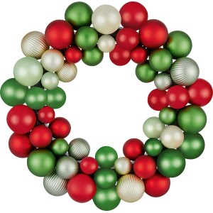 Weihnachtskugel-Kranz Ø 35 cm Mehrfarbig