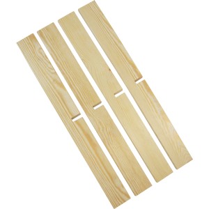 XL Cross Divider aus Holz für Holzkisten, unmontiert.