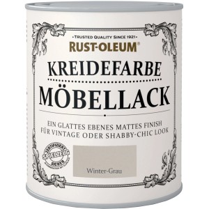 Dose Rust-Oleum Kreidefarbe Möbellack Wintergrau, matte Möbelfarbe für Vintage-Look.