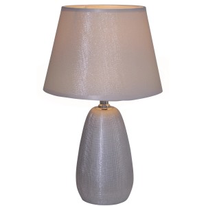 Näve Tischleuchte Simply Ceramics aus Keramik 37 cm Silber