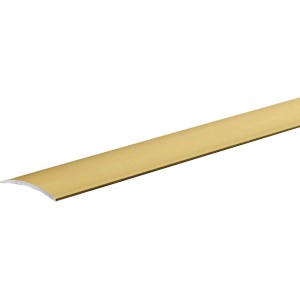 Arcansas Übergangsprofil aus Aluminium, 2 mm x 30 mm x 900 mm, in Gold.