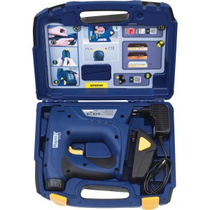 Rapid Akku-Tacker BTX530 im Koffer mit Akku und Ladegerät.