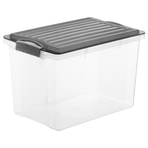 Rotho Stapelbox Compact A4 Hoch 19 l Transparent