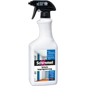 SchimmelX Schutzimprägnierung 750ml Flasche für schimmelgefährdete Oberflächen.