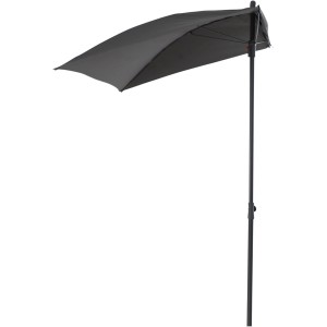 Anthrazitfarbener Siena Garden Balkonschirm, 160x100 cm, mit Push-Up Mechanik.