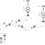 Miló Röhrensiphon-Set für Doppelbecken, schematische Darstellung mit Maßen.