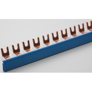 1-phasige Sammelschiene für Leitungsschutzschalter Blue2, blau.